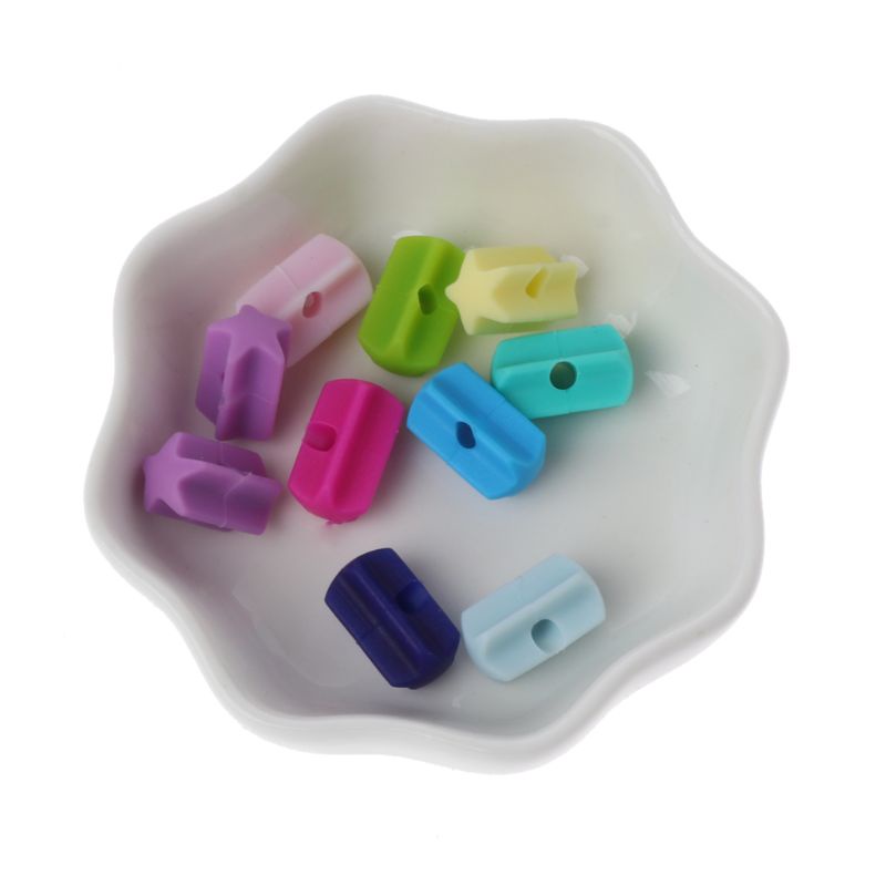 Set 10 Đồ Chơi Gặm Nướu Cho Bé Hình Ngôi Sao Chất Liệu Silicone