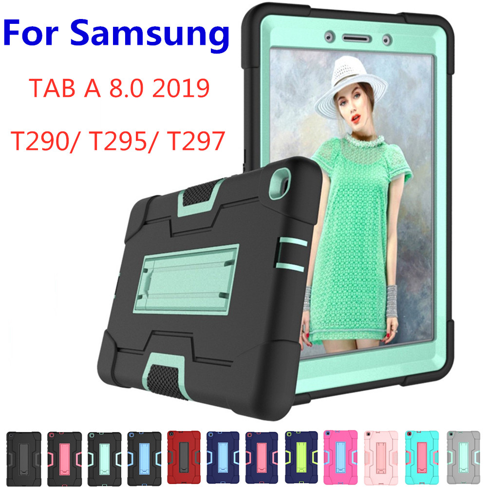 Samsung Galaxy Tab A 8.0 2019 SM-T290 SM-T295 Case Shockproof Kids Safe PC Silicon Hybrid Tablet Cover