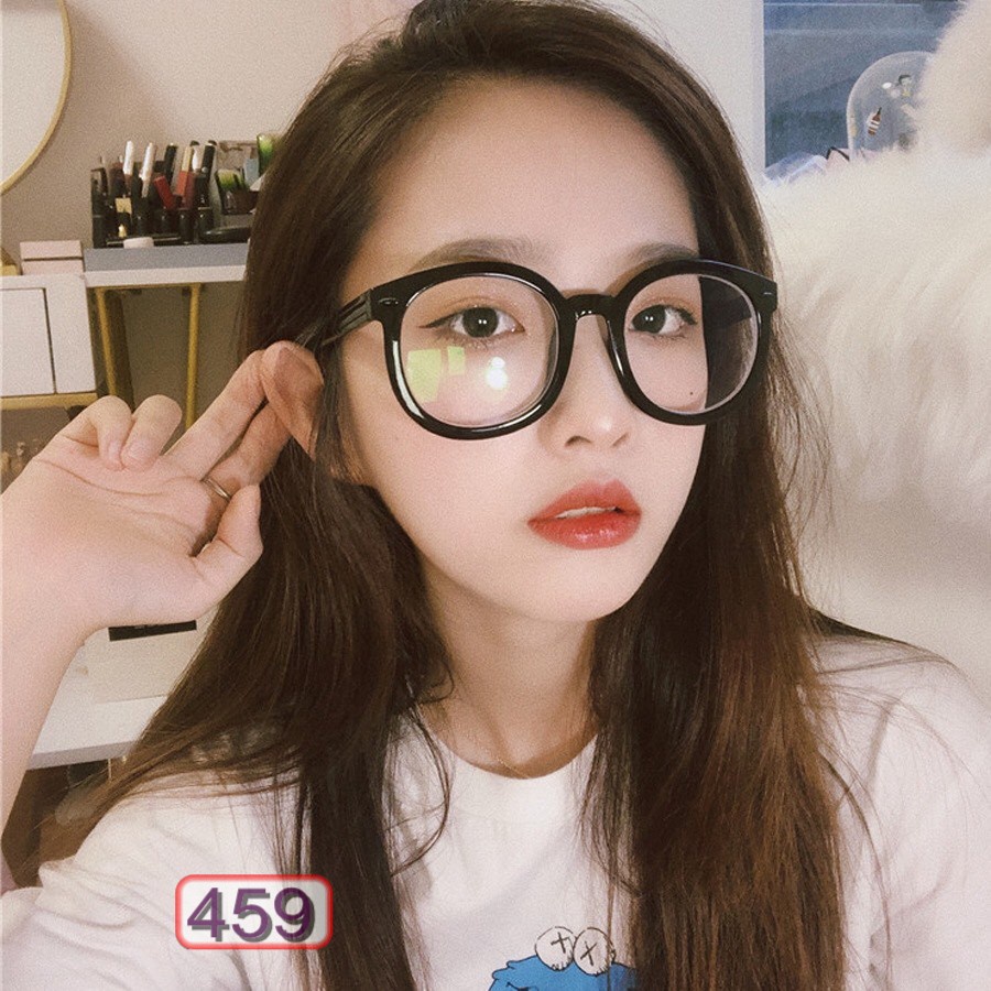 Mắt Kính Gọng Cận Form Tròn Mắt Mèo Siều Dễ Thương