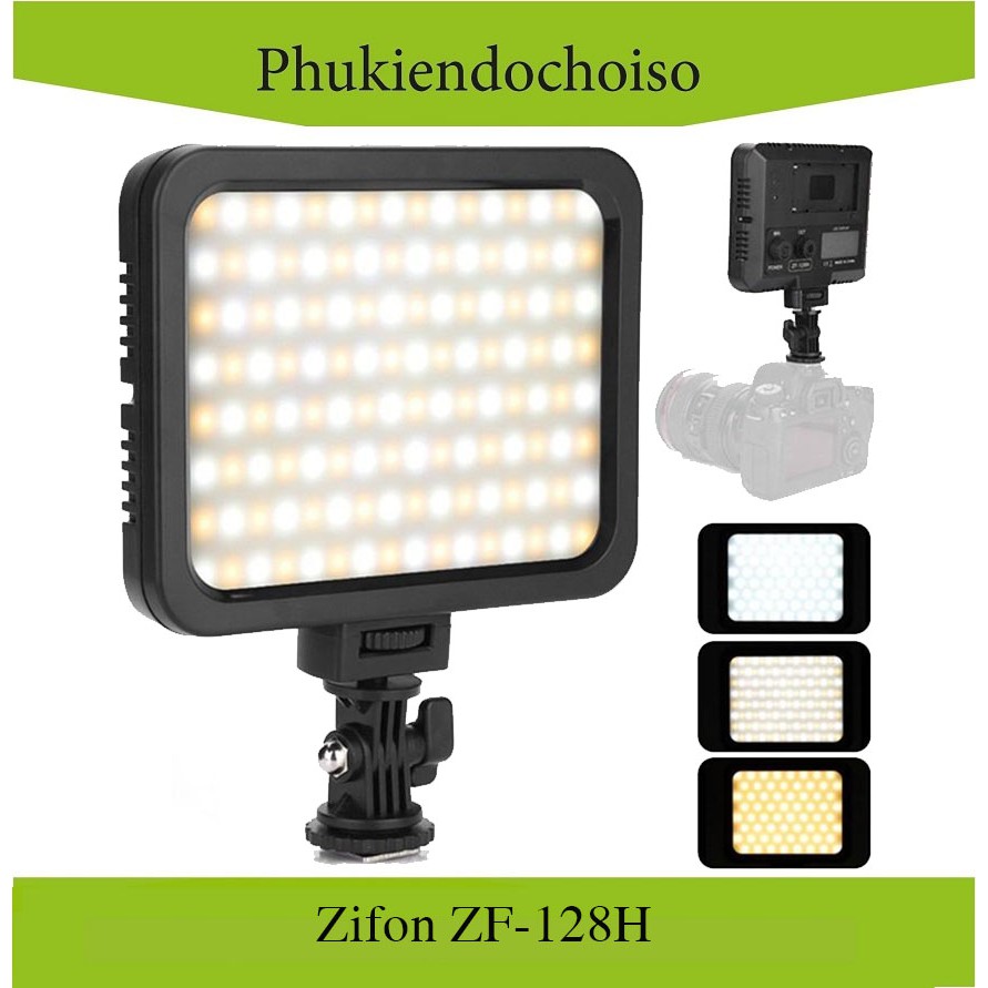 Đèn led quay phim Zifon ZF-128H