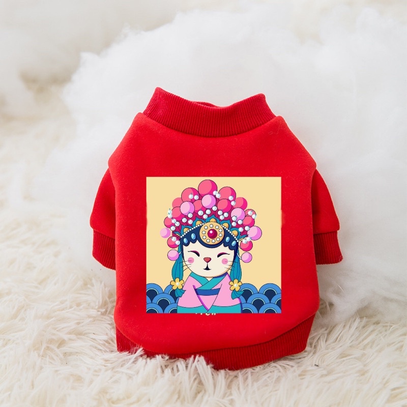 Áo Tết nhiều hình xinh cho chó mèo