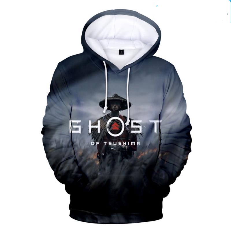 Áo Hoodie In Hình Ghost Of Tsushima Game 3d Dành Cho Cả Nam Và Nữ