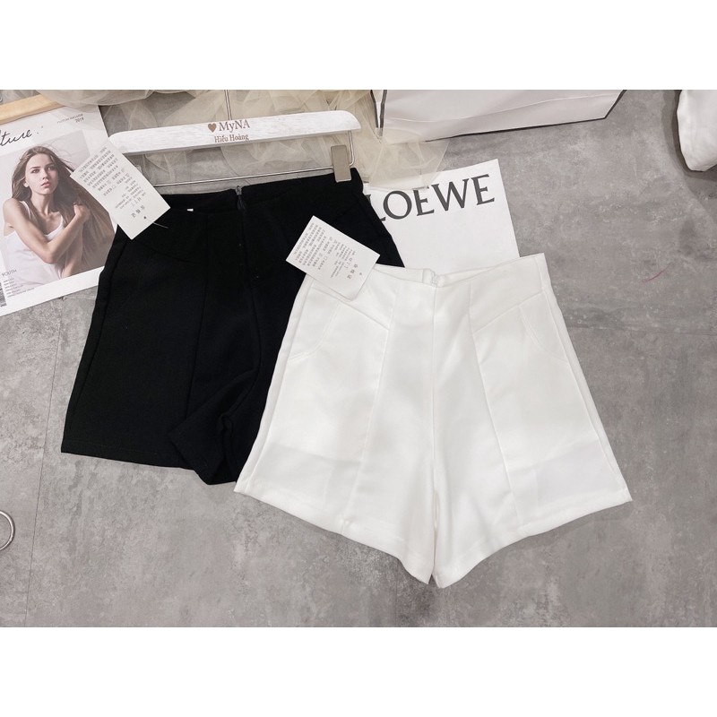 Quần short cạp cao, quần sooc gen bụng, quần đùi ống rộng (Ảnh thật) | BigBuy360 - bigbuy360.vn