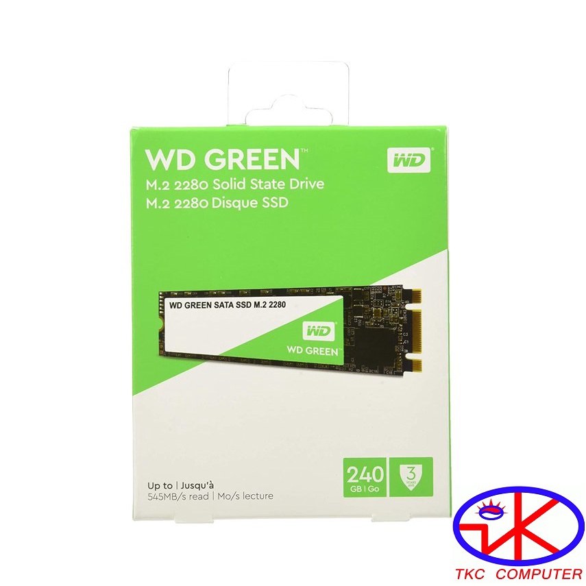 [Mã 255ELSALE giảm 7% đơn 300K] Ổ CỨNG SSD WESTERN 240GB WD240G2GOB, 240GB (M2 SATA)