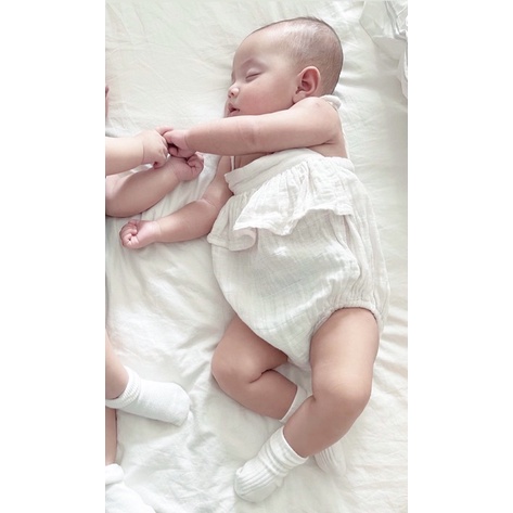 Muslin Lily Romper (Romper Bèo Vải Xô Organic Cotton)