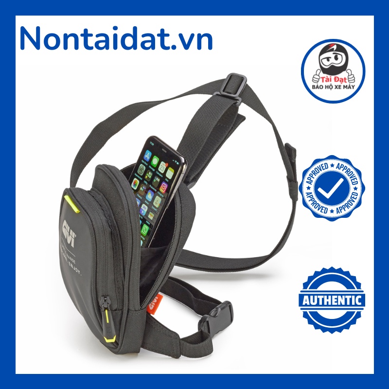 [Chính hãng] Túi đeo đùi GIVI EA139 15lit thương hiệu Italia đi moto xe máy