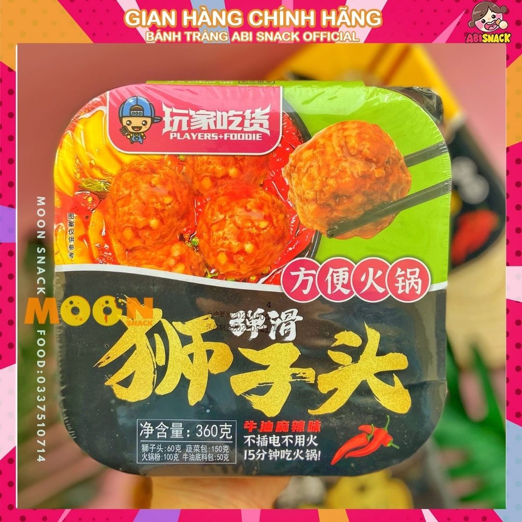 Lẩu tự sôi thần kì hãng Players Foodie 3 vị hộp vuông 360g | BigBuy360 - bigbuy360.vn