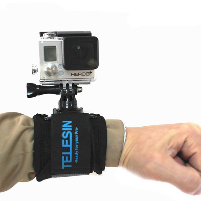 TELESIN Dây Đeo Tay Giữ Máy Ảnh Gopro / Xiaomi Yi Xoay 360 Độ | BigBuy360 - bigbuy360.vn