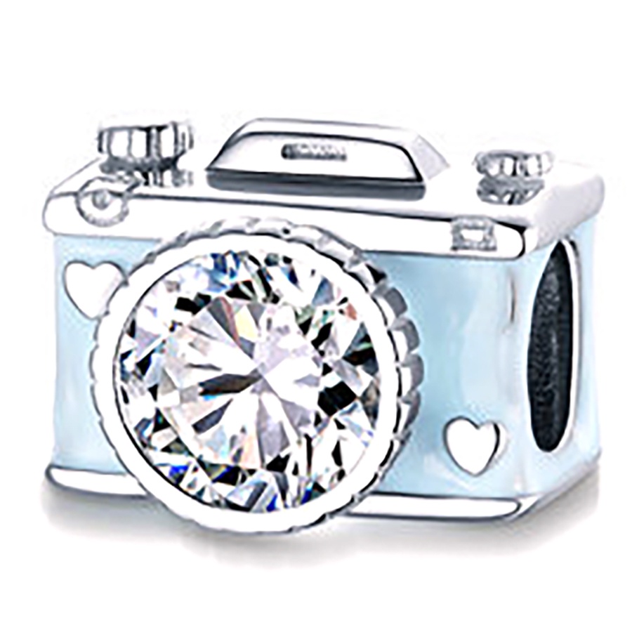 Hạt Charm Màu Bạc Hình Trái Tim / Xúc Xắc / Chìa Khóa Dùng Làm Trang Sức DIY