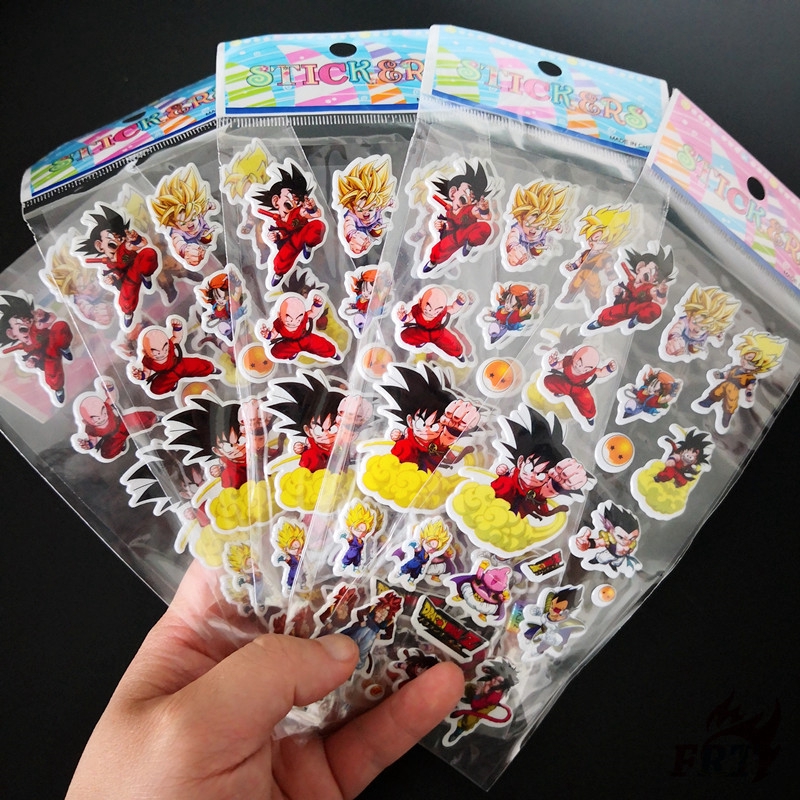 ✨ ✨ ✪ Miếng Dán Bong Bóng Hình Dragon Ball ✪ 1 Tấm Sticker Dán Hình Anime Dragon Ball Z