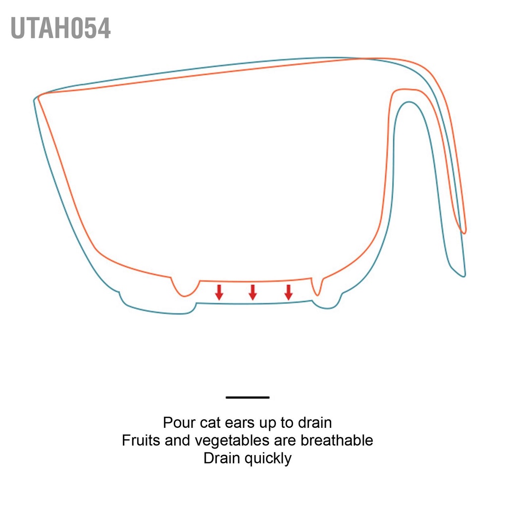 [Hàng Sẵn] Rổ Chậu 2 Lớp Có Tai Cầm Cỡ To/Nhỏ Việt Nhật 3392 Gia dụng Thành Luân【Utah054】