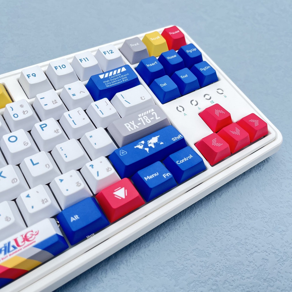 133 Phím GUNDAM Keycap Cherry Profile Anime PBT DYE-SUB Bàn phím cơ học Keycaps