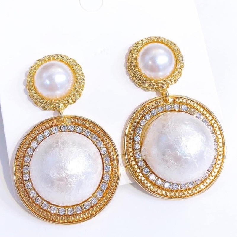 Bông Tai Nữ Cá Tính Đính Đá Cao Cấp Mang Phong Cách Hàn Quốc  - MS270543