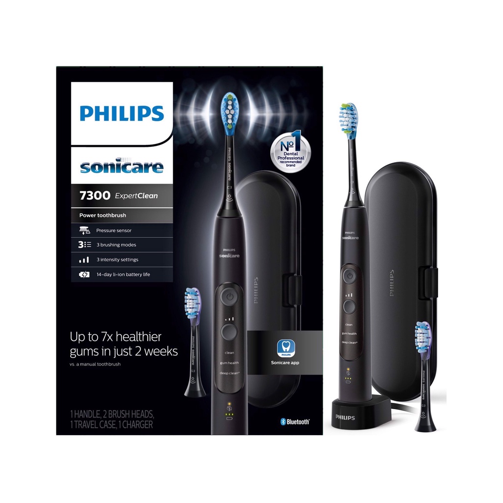 [BẢO HÀNH 2 NĂM] Bàn chải điện Philips Sonicare ExpertClean 7000, 7300, 7500