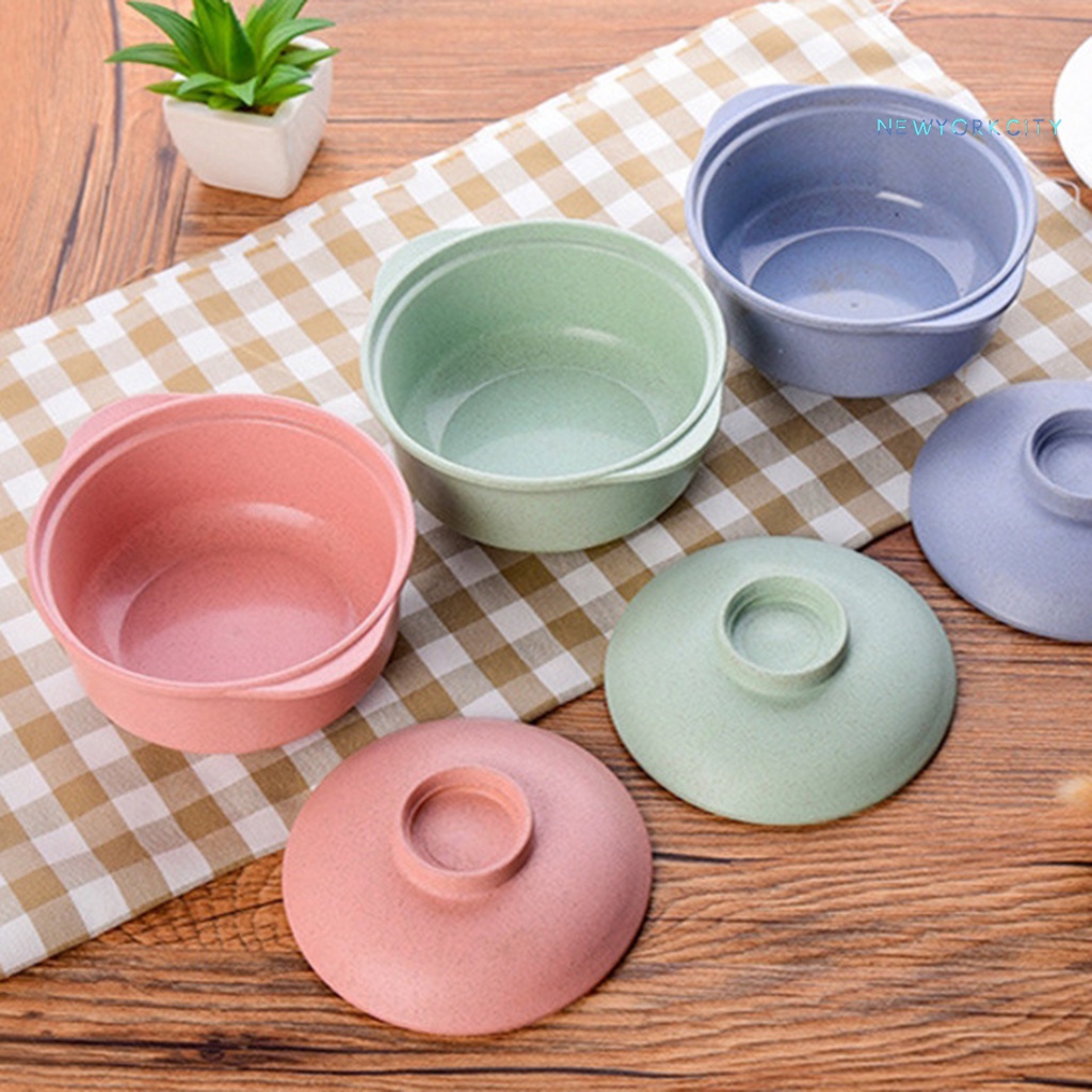 Tô Nhựa Ăn Mì Có Nắp Đậy Chống Mài Mòn