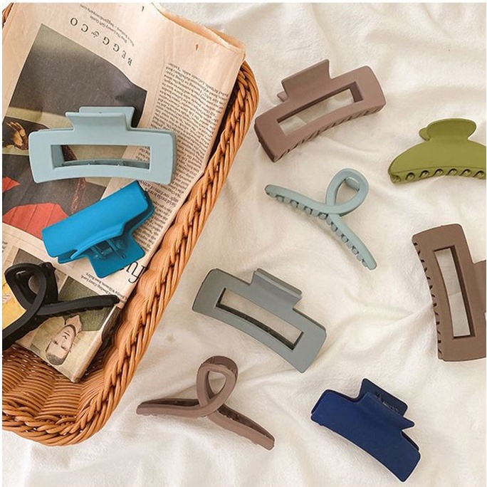 Kẹp tóc càng cua nhựa màu pastel siêu xinh nữ tính giá rẻ K33