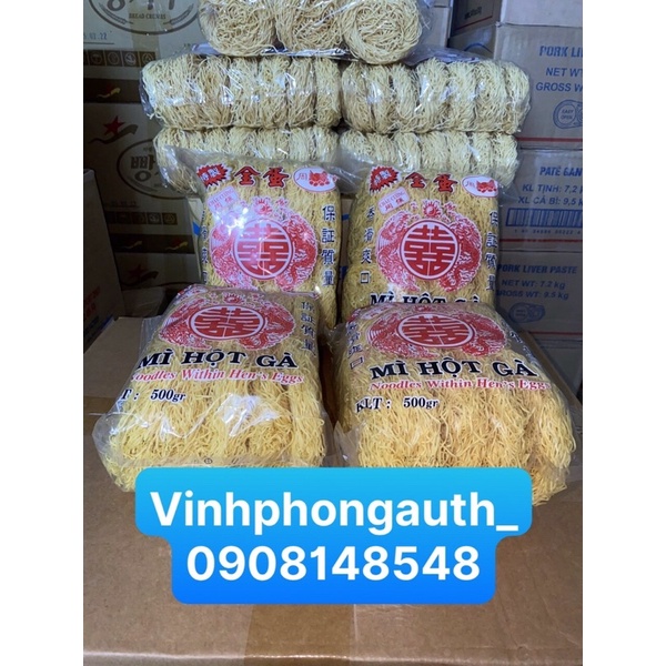 Mì hột gà Châu Cường 500gr