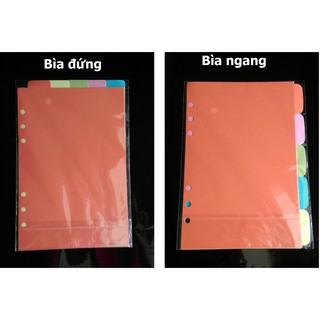 Bìa phân trang cho sổ bìa còng - Tab Divider - Room17vn