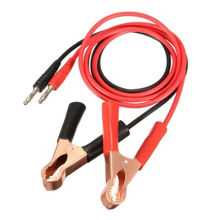 Kẹp cá sấu, kẹp bình 10cm ( 1 cặp đỏ đen )