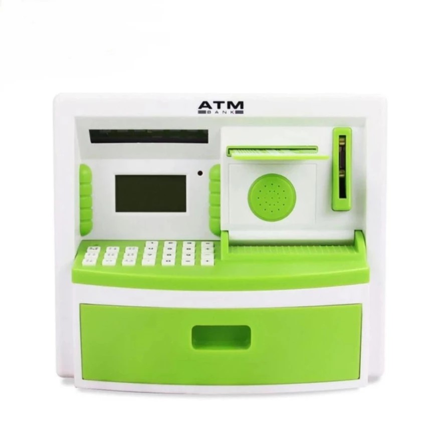 Cây rút tiền mini có thẻ ATM cho bé✔ Két sắt thông minh đồ  chơi cho bé (Màu ngẫu nhiên) -dc2482