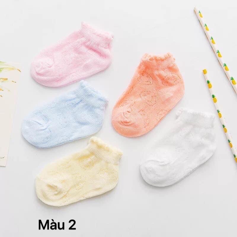 SET 5 ĐÔI TẤT LƯỚI CHO BÉ (hàng túi zip xịn xò)