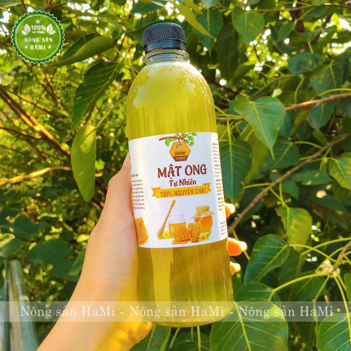 Mật ong bạc hà nguyên chất HaMi 1 Lít, đặc sánh, thơm ngon nguyên chất 100% tự nhiên - HSD 2 năm
