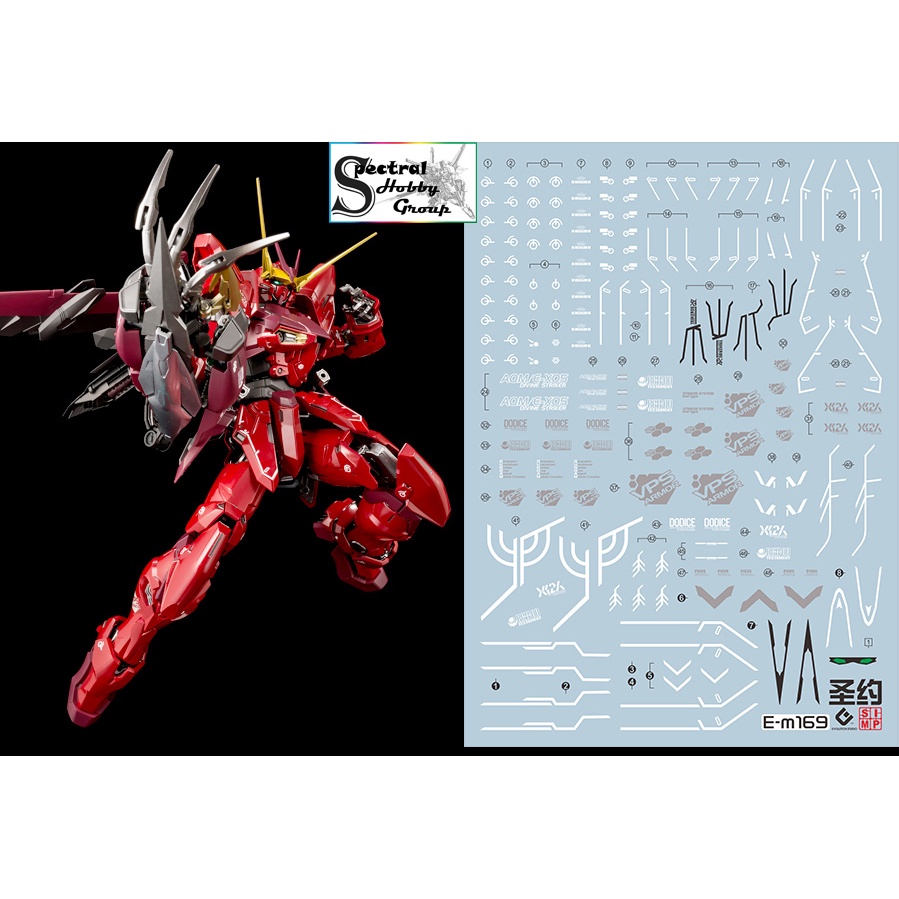 Decal nước dán mô hình MG TESTAMENT GUNDAM Out Frame D Covenant - Water Sticker