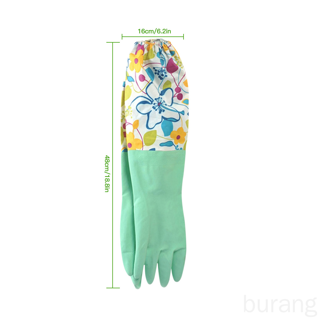 Găng tay latex rửa chén chống thấm nước dành cho nhà bếp