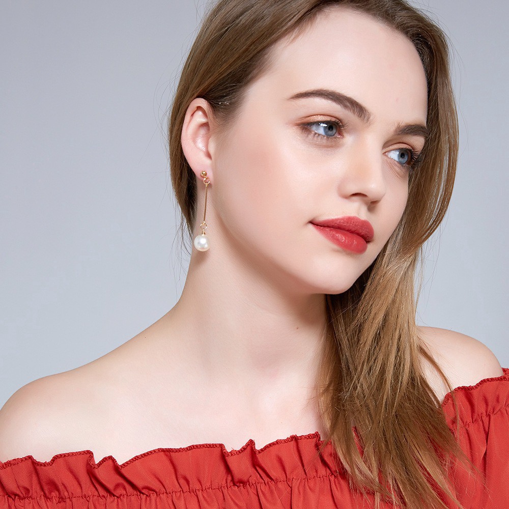 Bông tai tua rua dự tiệc phong cách Hàn Quốc