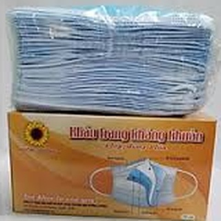 Khẩu trang y tế hướng dương 4 lớp xám/xanh-tlmed