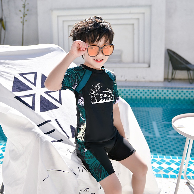 Bộ Đồ Bơi Tay Dài Thời Trang Đi Biển Cho Nam Và Nữ áo tắm cho cha mẹ và con cái