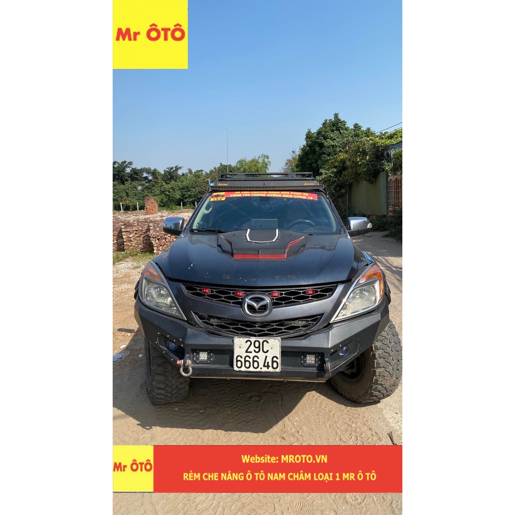 Rèm Che Nắng chống UV Xe Mazda BT 50 Hàng Loại 1 MR.ÔTÔ -Bảo Hành 2 Năm