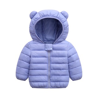 Chlidren Kids Boys Girl Winter Coats Jacket Zip Thick Ears Snow Hoodie Outwear