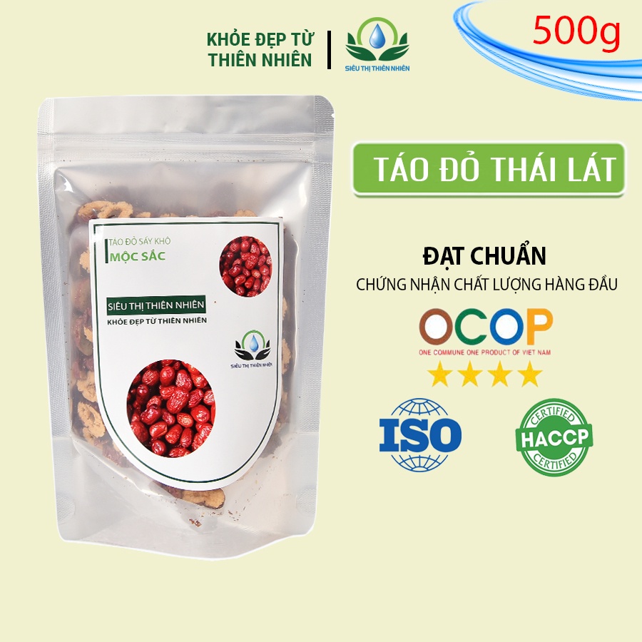 Trà táo đỏ thái lát Mộc Sắc 500g