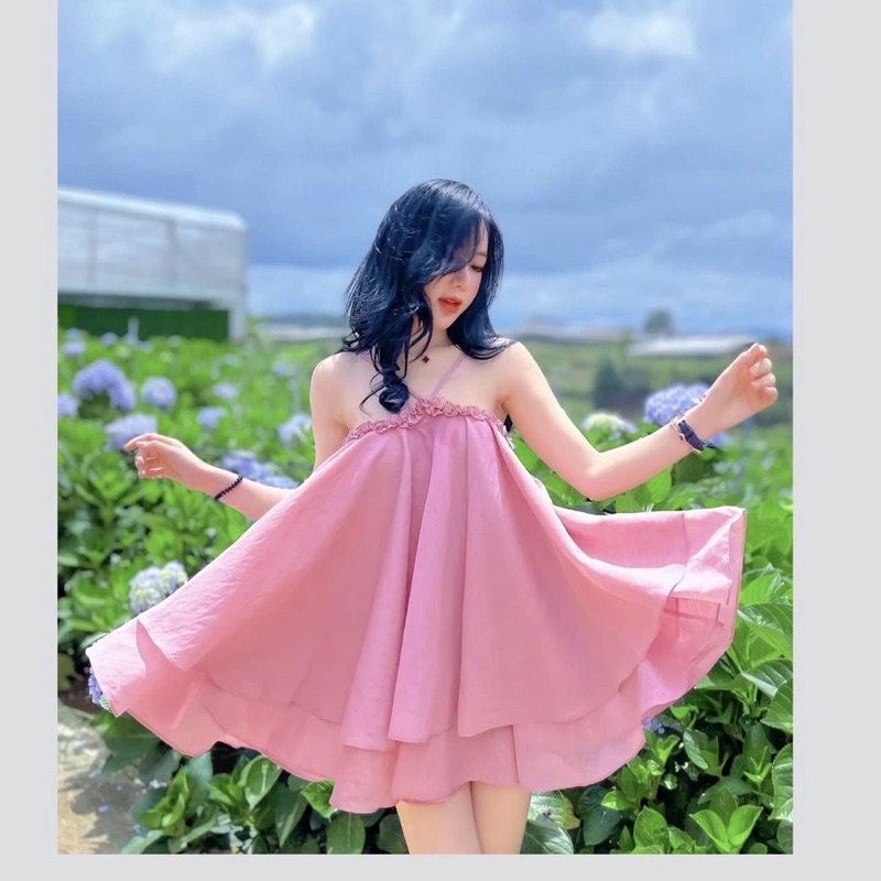 Set yếm tơ kèm quần sexy