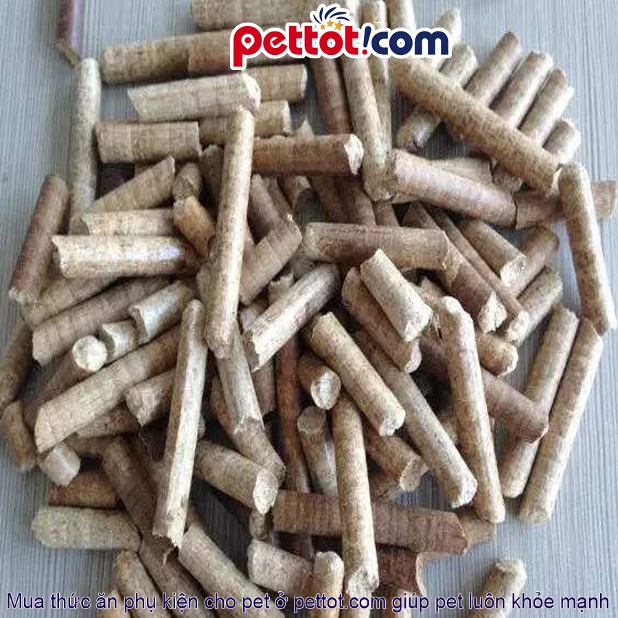 Gỗ nén lót chuồng 1kg cho chuột lang, hamster, thỏ, chinchilla, sóc bắc mỹ, nhím