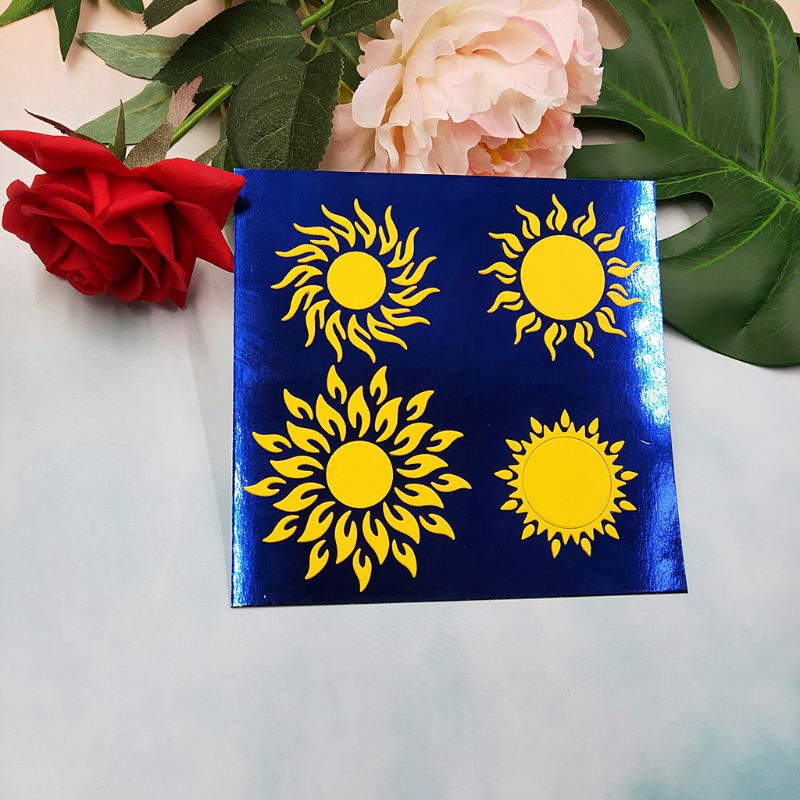 Khuôn cắt kim loại hình mặt trời DIY trang trí lưu bút