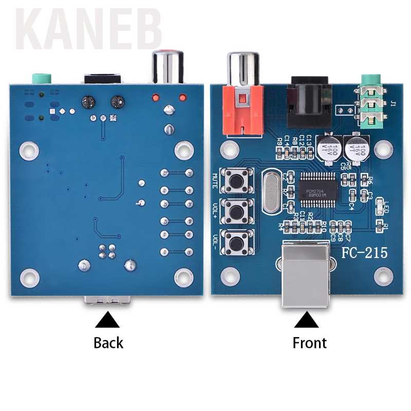 Bảng mạch giải mã âm thanh Kanes Pcm2704 Usb Dac Sang S / Pdif Hifi đầu ra 3.5mm