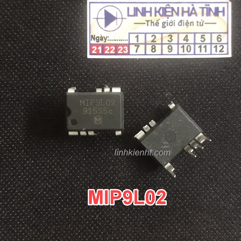 Túi 5 con IC nguồn MIP9L02 DIP-8 mới