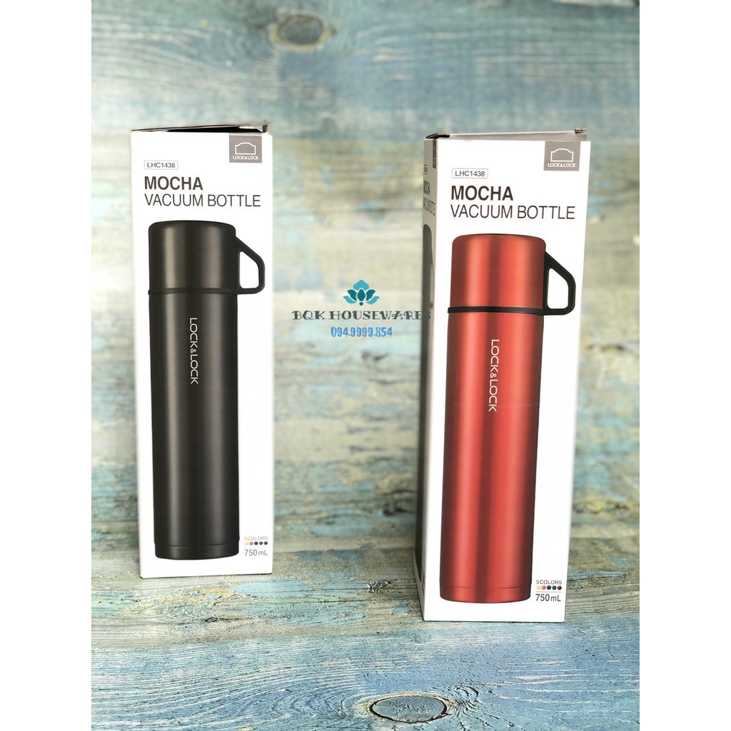 Bình Giữ Nhiệt Mocha Vacuum Bottle Lock&amp;Lock [750ML] - LHC1438