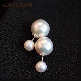 Bông Tai Ngọc Trai Đơn Giản Theo Phong Cách Hàn Quốc Dành Cho Nữ