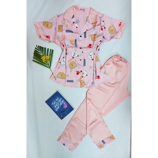 Bộ đồ Pijama lụa💖Bộ lụa tay dài hoạ tiết cực mát [HÀNG ĐẸP CHUẨN] [ẢNH THẬT +VIDEO]