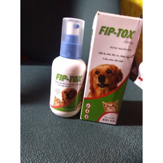 Fip-Tox Spray .Diệt bọ chét,bét,chấy ,rận ở chó mèo ,thú cảnh( chai xịt)