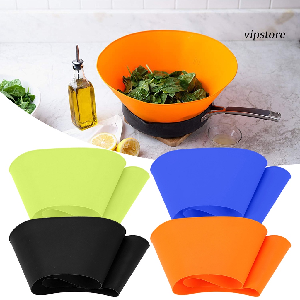 Nắp Đậy Nồi Bằng Silicone Cách Nhiệt Có Thể Tái Sử Dụng