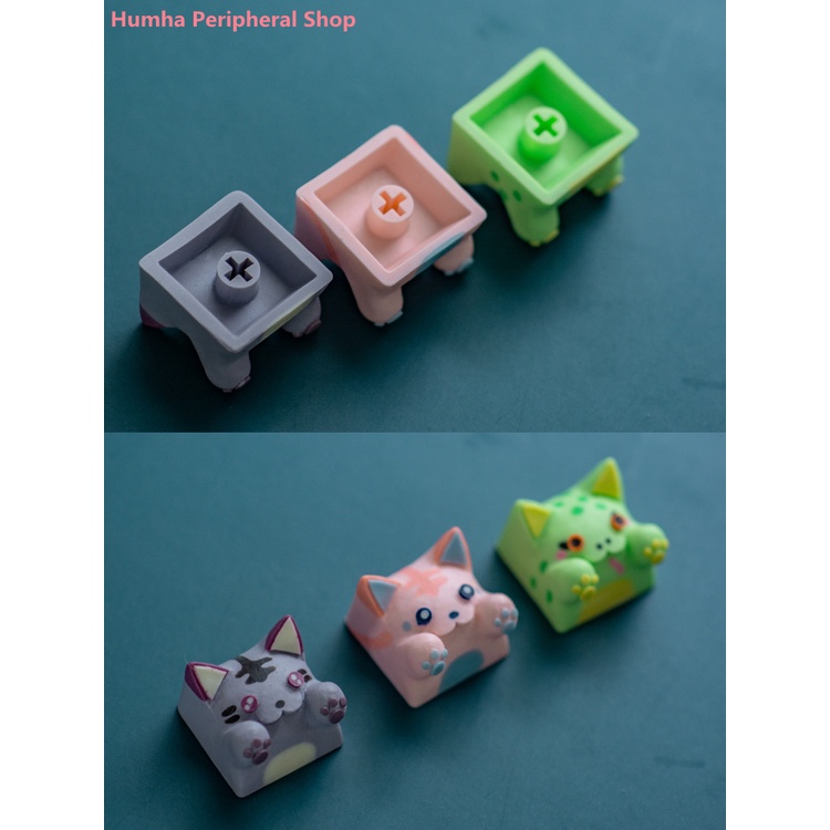 Artisan keycap Cat keycap Bàn Phím Cơ Làm Bằng Nhựa Tùy Chỉnh Được Cá Nhân Hóa