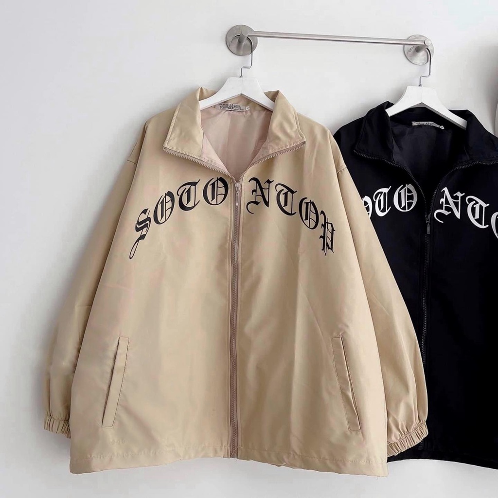 [sẵn]Áo khoác bomber form rộng thêu chữ SO (ảnh thật tại shop) Tanazi Closet
