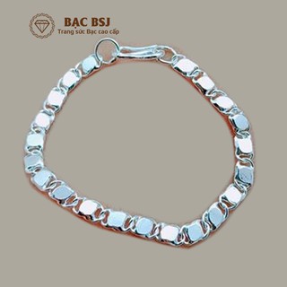 Lắc tay bạc cho bé sơ sinh chất liệu bạc ta cao cấp. Bạc BSJ - VBSS01