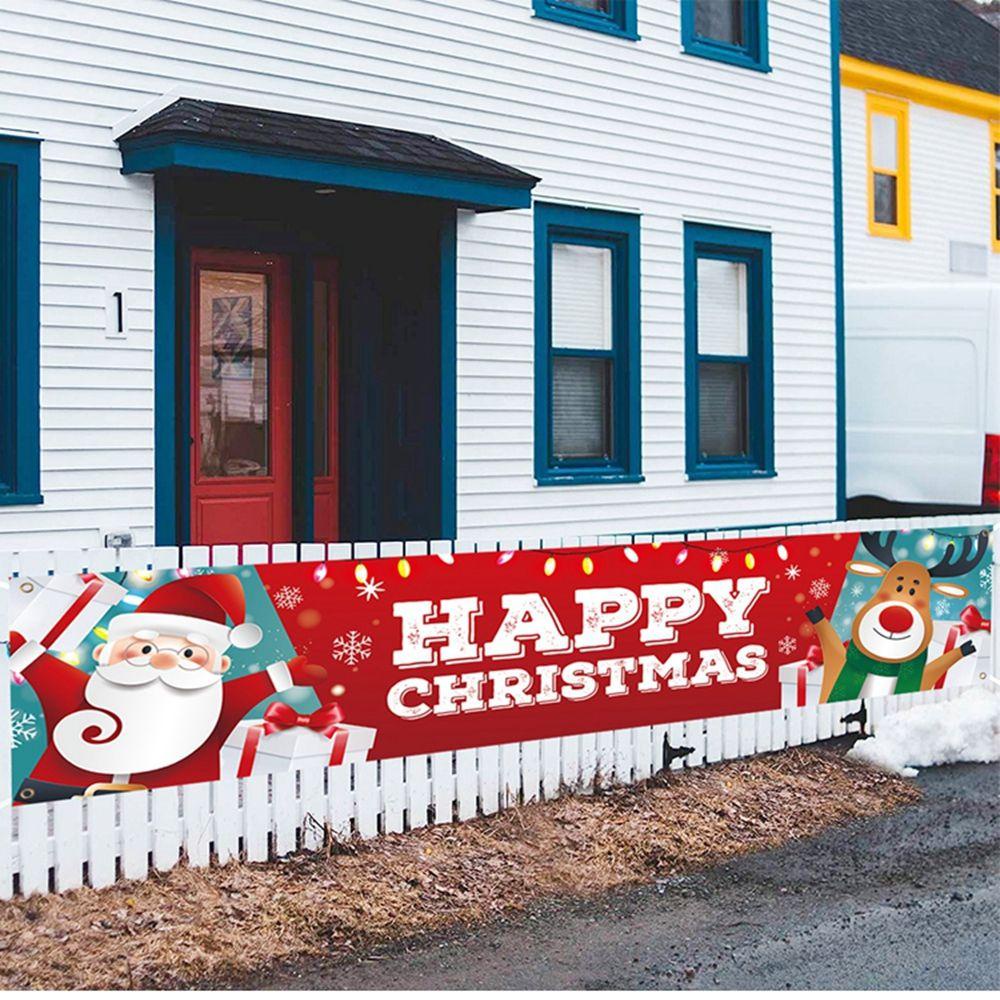 NICKOLAS Cờ Treo Trang Trí Giáng Sinh Năm Mới Bằng Vải Oxford