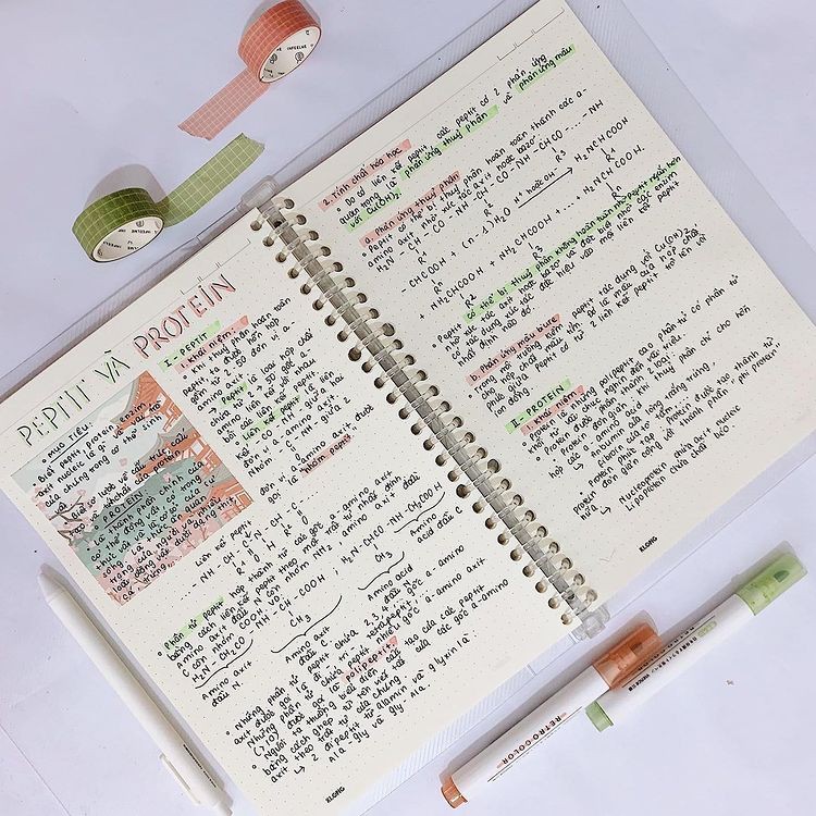 Sổ Dotgrid KLONG Binder B5 120gsm CÒNG NHỰA 26 LỖ giấy dày không lem nhoè hàng chính hãng 100%