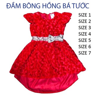 ĐẦM NOEL BÉ GÁI - ĐẦM BÔNG HỒNG BÁ TƯỚC